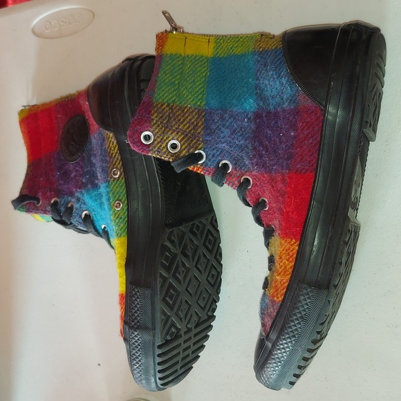 CONVERSE X WOOLRICH  BOOTS SIZE 11 RAINBOW BOOTS - Picture 3 of 6